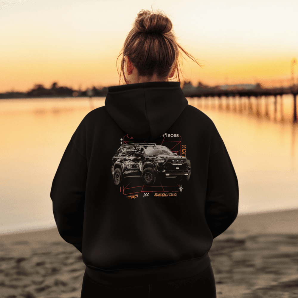 Toyota Sequoia TRD Zip-Up Hoodie-Let's Go Places