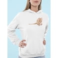 thumbnail image 2 of British Abyssinian Kitten Hunt  Hoodie Women -Image by Shutterstock, Female x-Large, 2 of 4