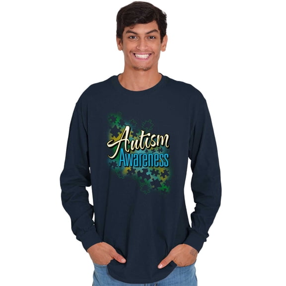 Disability Awareness Autism 5k Run Long Sleeve TShirt Men Women Brisco Brands S