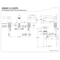 thumbnail image 3 of Kingston Brass KB8951DPL Paris Mini-Widespread Bathroom Faucet, Polished Chrome, 3 of 3