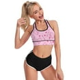 thumbnail image 3 of Hello Kitty Women's Sports Bras Fitness Workout Crop Tank Top Padded Yoga Top, 3 of 7