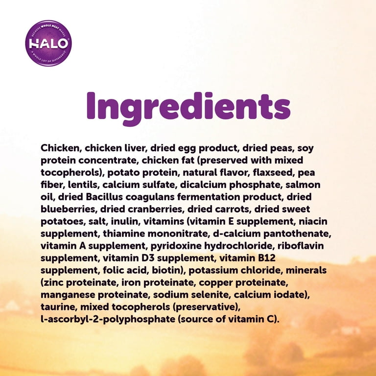 Halo chicken cheap cat food