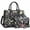 Black Flower, variant on Purses and Handbags for Women Satchel Bags top Handle Shoulder Bag Work Tote Bag with Matching Wallet