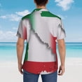 thumbnail image 5 of Italy Italian Flag Mens Hawaiian Shirt Short Sleeve Casual Button Up Tropical Summer Beach Shirt, 5 of 9