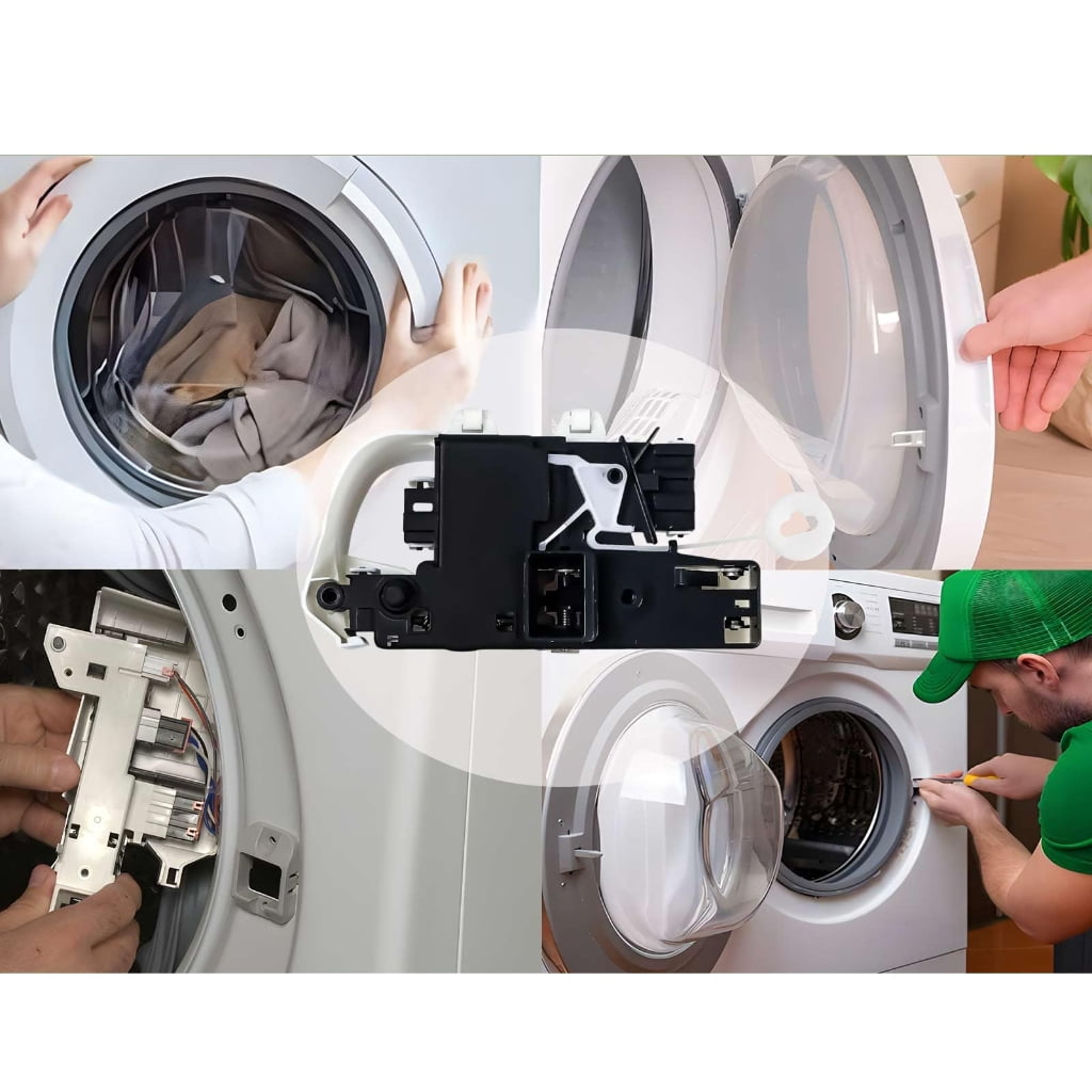 Heavy Duty Washing Machine Door Mechanism ABS Materials Easy Installation Front Load Washer Door Latches Assembly