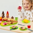 thumbnail image 2 of Set de comida Pretend Play Kitchen, 26 unidades, para niños pequeños, 2 of 7