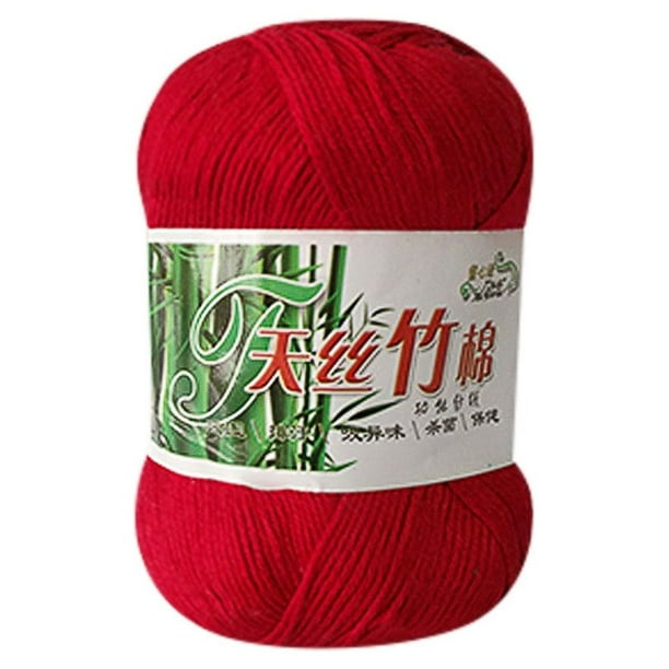 Fiudx Decoración del hogar Nuevo hilo de lana para tejer a crochet, cálido, suave y natural, 50 g
