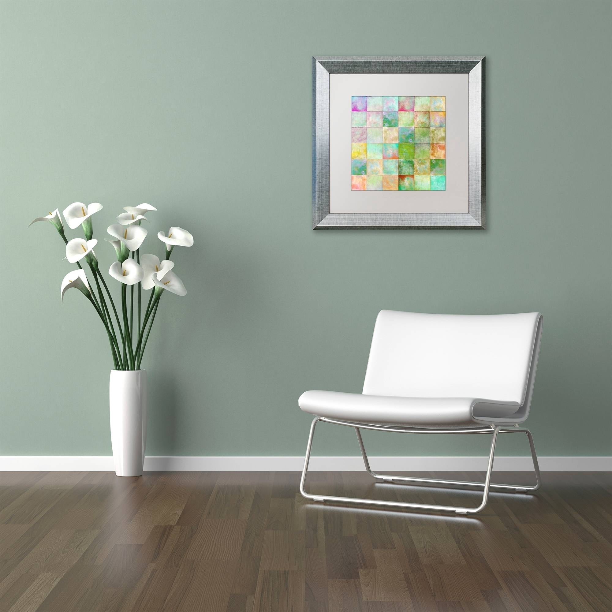 Trademark Fine Art "Paintbox" Canvas Art by Color Bakery White Matte, Silver Frame