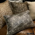 thumbnail image 2 of Euro Pillows, Beige European Pillow Shams 26x26 inch (65x65 cm), Silk Euro Pillow Covers, Animal Print, Leopard Spots, Modern Euro Sham Covers - Leopard Spots, 2 of 9