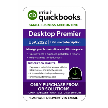 QuickBooks Desktop Premier 2022 – Lifetime License – No Subscription