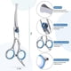 thumbnail image 2 of Dog Grooming Scissors, 6" Curved Grooming Scissors for Dog, with Safety Round Tip(Blue), 2 of 3