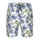 thumbnail image 3 of Fotbe Blue Flax Flowers Trajes de Baño Estampados para Hombre, Shorts de Verano de Secado Rápido, Ropa de Playa, Bañadores-Small, 3 of 6