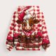 thumbnail image 4 of Sudadera con capucha para niños, camiseta de manga larga con estampado de cuello redondo para niños y niñas mayores, sudadera con capucha, top de poliéster para niña, 4 of 6