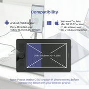 HUION HS610 Graphics Drawing Painting Tablet Android Support 8192
