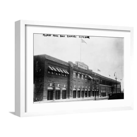 Art.com Fenway Park Boston Red Sox Baseball Photo No.4 – Boston MA Art Print by Lantern Press White Frame Wall Art 23 x 17