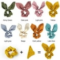 thumbnail image 5 of 8PCS Hair Elastic Scrunchies Bunny Ear Hair Ties Satin Silk Bowknot Ponytail Holder with Gift Bag for Women Girls, 5 of 7