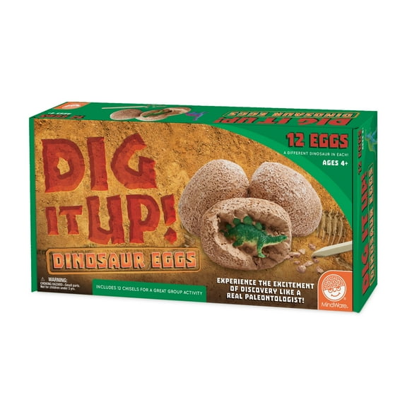 MindWare Dig It Up! Exciting Dinosaur Eggs Excavation Kit: Unearth Prehistoric Treasures and Discover Fascinating Fossils!