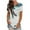 Green womens tops summer, variant on USSUMA Womens Summer Tops and Blouses Trendy Crewneck Feather Print T-Shirts for Women Dressy Casual Short Sleeve Soft Flowy Graphic Shirt Tunics Plus Beach