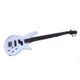 thumbnail image 2 of Tcbosik 4 String Electric Bass Guitar, Exquisite Stylish Bass with Power Line and Wrench Tool, White, 2 of 9