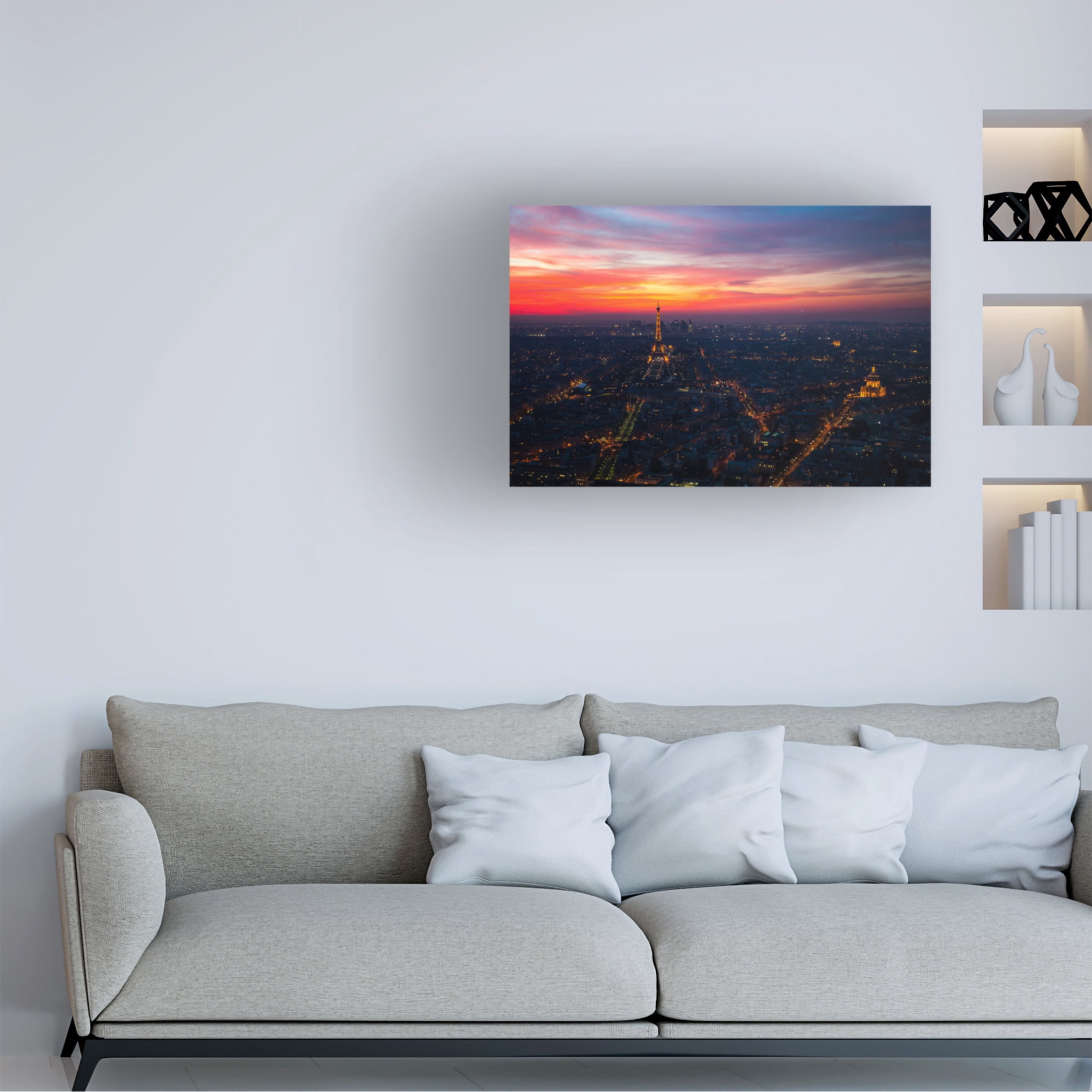 Trademark Fine Art William Jackson Paris Sunset From Montparnasse Canvas Wall Art