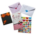 thumbnail image 3 of Color Heart Stickers, Envelope Seals Multi-color Hearts, Foil stickers in 3 sizes, Royal Green - 580 pack, 3 of 6