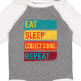 thumbnail image 4 of Inktastic Coin Collector Eat Sleep Collect Coins Repeat Boys or Girls Long Sleeve Baby Bodysuit, 4 of 5