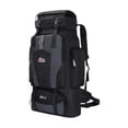 thumbnail image 4 of Mochila de senderismo, mochila de viaje, mochila multiusos para montañismo, mochila informal de 80 l para viajes al aire libre, turismo y trekking Negro, 4 of 8