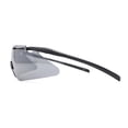 thumbnail image 4 of Color Mirror Minimalist Half Rim Shield Sport Wrap Around Sunglasses Grey Silver Mirror, 4 of 4