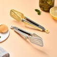 thumbnail image 6 of Silicone Kitchen Tongs | 9-Inch Food Tongs with Stainless Steel Core | Slotted for Grilling, Frying, Baking | Heat Resistant Utensils for Cooking, Serving, and Salad Tossing, 6 of 6