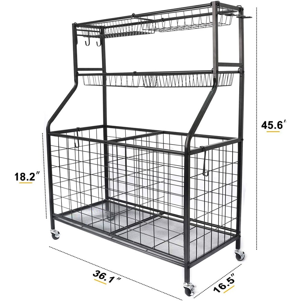 Kadyn Sports Equipment Organizer, Ball Storage Rack for Sports Ball Kadyn Sports Equipment Organizer, Ball Storage Rack for Sports Ball