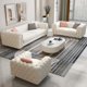 thumbnail image 2 of Light Fabric Sofa Set Furniture Veet 1- 3 Seat Honeycomb Stainless Steel Living Room Sofas For Home Hotel Minimalist My Lux Decor Round, 2 of 8
