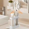 thumbnail image 4 of toothbrush Storage Rack, tooth Cup Organizer, Space-saving Bathroom Accessories, Detachable, Durable Plastic, Compact Design, 4 of 7