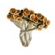thumbnail image 4 of Manta de ramo de flores terminada, regal de cama de cama manta de lanzamiento de tejido floral para mujeres viajes de cumpleaños inauguración de la Girasol beige, 4 of 8