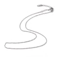 thumbnail image 1 of 10 collares de cadena tipo cable de acero inoxidable 304 para hombres y mujeres. Color acero inoxidable., 1 of 2