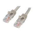 thumbnail image 1 of StarTech.com Cat5e Ethernet Cable - 20 ft - Gray- Patch Cable - Snagless Cat5e Cable - Network Cable - Ethernet Cord - Cat 5e Cable - 20ft (45PATCH20GR) - Patch cable - RJ-45 (M) to RJ-45 (M) - 20 ft - UTP - CAT 5e - snagless - gray, 1 of 2