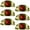 Multicolored, variant on PhooArto 6 Pcs Cup Drawer Pulls, Human Heart Heartbeat Pattern Shell Shape Handles Cabinet Knobs for Dresser Cupboard Closet Wardrobe with Screws
