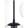 thumbnail image 4 of Baxter 3 Lights Black Pendant With Clear Glass, 4 of 5