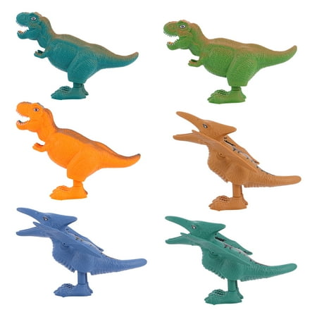 

6 Pcs Wind Up Dinosaur Toys Tyrannosaurus Pterosaurs Figures Toys for Kids