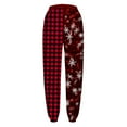 thumbnail image 5 of Zhuashum Christmas Work Pants Womenladies Color Xmas Floral Prints Slacks With Pocket Bouquet Foot Jogger Trousers Drawstring Waist Sweatpants Fashion Clothes Xl, 5 of 5