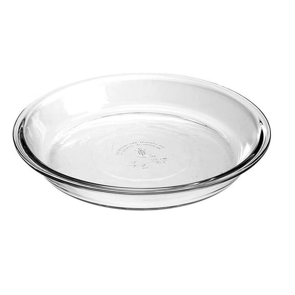 Glass Pie Dish Set of 2, 9 Inch Round Pie Plates - Tempered Glass Bakeware, Freezer, Microwave & Oven Safe to 425°F, Dishwasher Safe, Made in USA