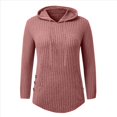 thumbnail image 1 of Sudaderas con Capucha para Mujer, Sudaderas de Gran Tamaño, Camisetas de Larga, Suéteres, Suéteres de Otoño, Tops. Rosa L, 1 of 6