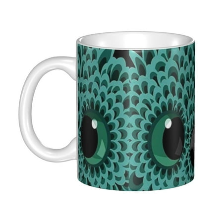 

Ceramic Mug Funny Coffee Milk Tea Mug Cup Abstract Cute Owl Illustration Cup