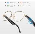 thumbnail image 3 of AI Bluetooth Call Business Style Smart Glasses Men & Women, with 163 Real-time Translation Glasses, Open Ear, Noise Cancelling Microphone Music Playback, IP65 Waterproof, 3 of 5