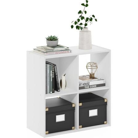 Pelli Cubic Storage Cabinet, 2x2, White