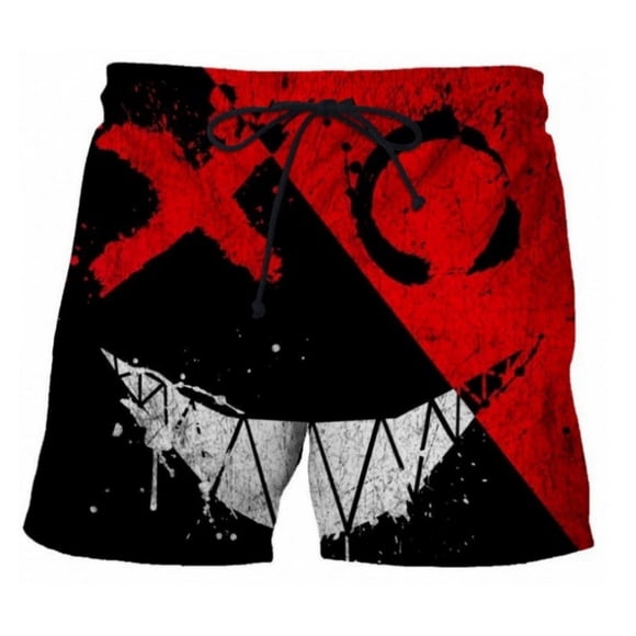 Xdzjlr Shorts pour Hommes, Coupe Décontractée, Impression 3D, Mode, Doux pour la Peau, Shorts Athlétiques pour Hommes