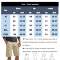 thumbnail image 3 of GrmtClth Men's Cargo Shorts Dual Stack Flap Side Pocket Button Fly Loose Casual Washed Cotton Lightweight Outdoor Walking Daily Summer Workout Apparel Navy 3XL, 3 of 7