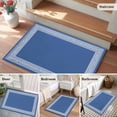 thumbnail image 6 of Dark Blue Greek Key Large Area Rugs for Bedroom Living Room, Soft Non Slip Carpet Bedside Rug, Geometric Greece Ancient Farmhouse Geo Rectangular Floor Cover Kitchen Accent Rug 2'x3' for Office, 6 of 9