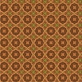 thumbnail image 1 of Ahgly Company Machine Washable Indoor Square Transitional Orange Area Rugs, 6' Square, 1 of 7
