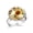Multi 3, variant on Sunflowers Cute Pattern Stainless Steel Rings for Women, Open Adjustable Ring Promise Ring Jewelry Gifts