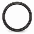 thumbnail image 2 of Black Ceramic Ring Band Wedding Beveled Comfort 8mm Brushed and Polished, 2 of 6